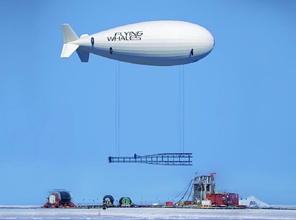 世界最大飞艇谍照曝光 贴有大量太阳能电池板